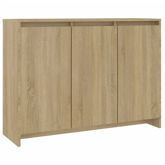 Sideboard Sonoma Oak 102x33x75 cm Engineered Wood Vidaxl Beige