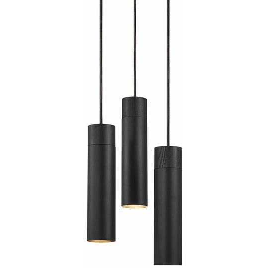 Nordlux Tilo Cluster Pendant Ceiling Light Black, GU10