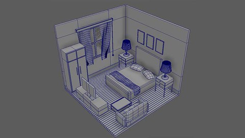 Maya Tutorial: 3D Modeling Isometric Bedroom