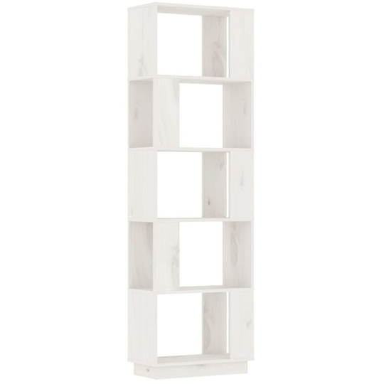 Vidaxl - Book Cabinet/Room Divider White 51x25x163.5 cm Solid Wood Pine White