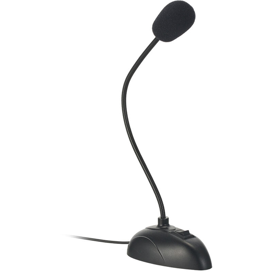 Asupermall - Flexible Stand Mini Studio Speech Microphone 3.5mm Plug Gooseneck Mic Wired Microphone for Computer pc Desktop Notebook