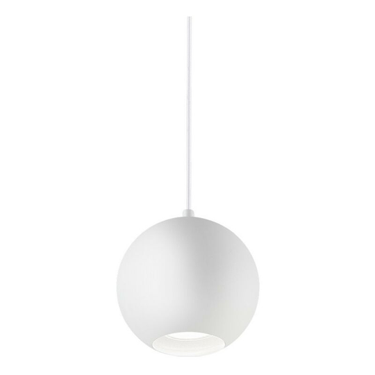 Ideal Lux mr - Indoor Globe Ceiling Pendant Lamp 1 Light White, GU10