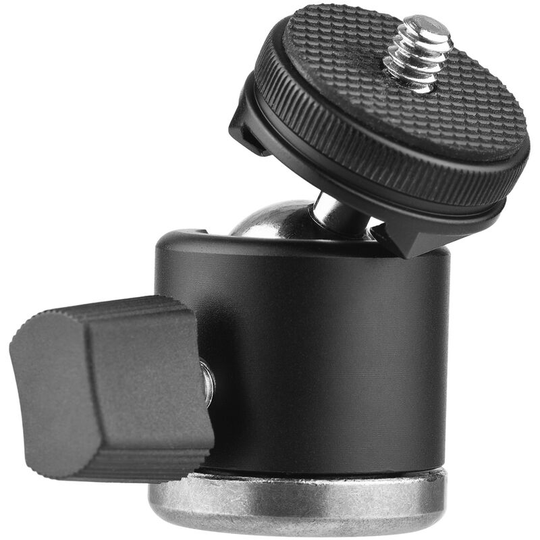 2-in-1 1/4 Screw Cold Shoe Mount Ball Head 360¡ã Rotatable Dual Use Mini Ball Head Aluminum Alloy Ball Head for Camera Phone Holder Tripod Video