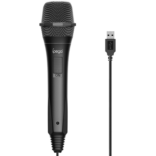 Ipega - PG-9209 Wired Gaming Microphone USB2.0 Interface High Sound Quality Microphone Replacement for Switch/PS4/X-box/Wii u