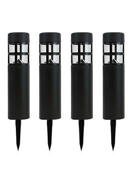 Gardenwize Solar Stake Lights - Pillar (Pack Of 4)