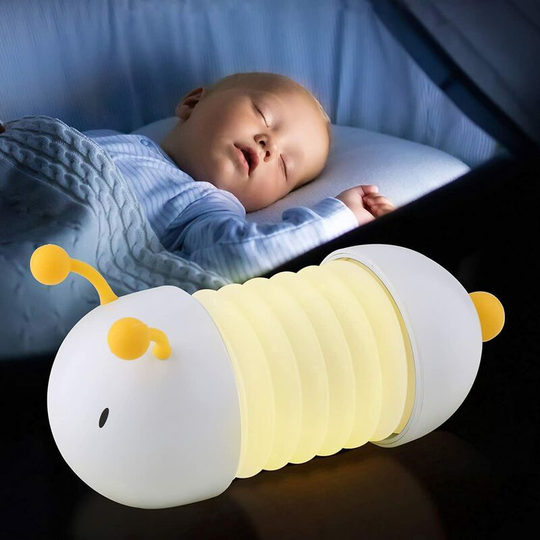 Aougo - Children's night light, led children's lamp, foldable and adjustable, portable night light, usb charger, magnets included, unisex in