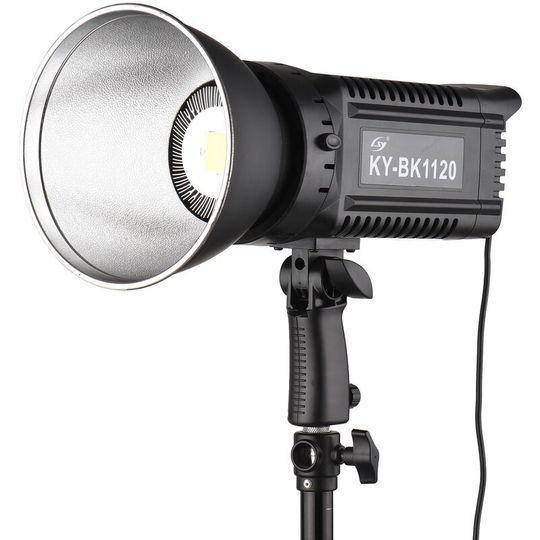 Asupermall - 150W Studio led Video Light 5600K Color Temperature Adjustable Brightness CRI93+ TLCI95+ Bowens Mount with Protector Reflector Remote