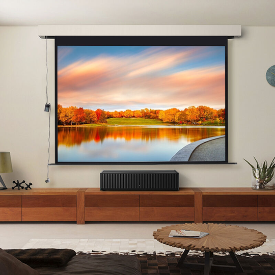 120 Inch hd Electric Pull Down Projector Screen - Livingandhome