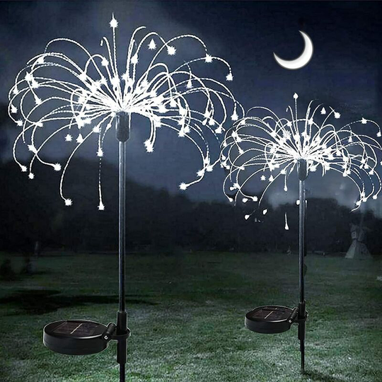Aougo - Solar Lights Outdoor, 150 led Solar Firework Lights, Solar Garden Lights, diy Solar Outdoor Firework Lights Waterproof Decoration for Lawn