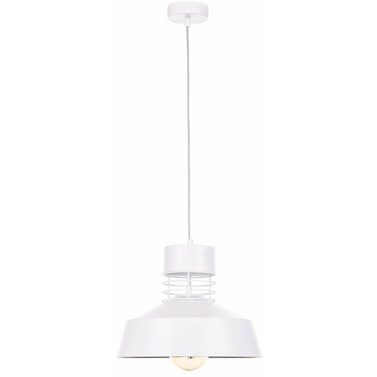 Keter Titanium Dome Pendant Ceiling Light White, 34cm, 1x E27