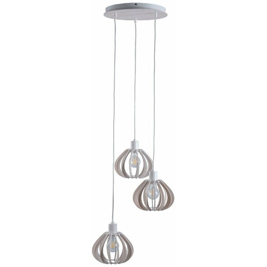 Keter Nicoleta Cluster Pendant Ceiling Light White, 32cm, 3x E27