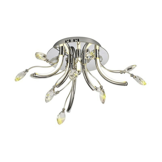 Small Celing, 6 x 2W led, 3000K, 580lm, Polished Chrome - Luminosa Lighting