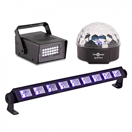 Party Light LED Pack with UV Bar by Gear4music