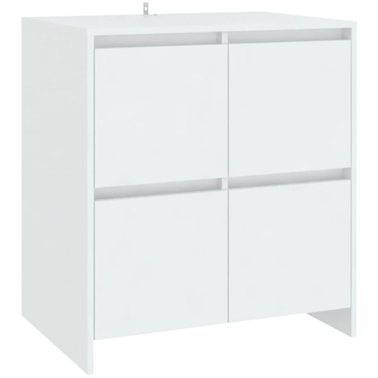 Sideboard White 70x41x75 cm Engineered Wood Vidaxl White