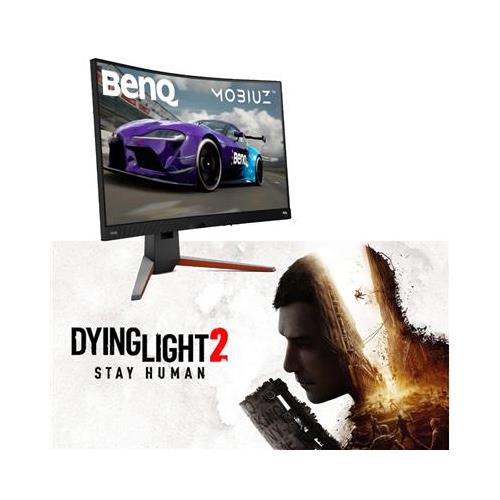 BENQ EX3210R 31.5" Widescreen VA LED Metallic Grey Curved Multimedia Monitor (2560x1440/1ms/2xHDMI/DisplayPort) + Dying Light 2