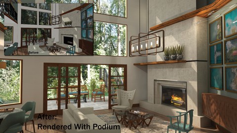 Creating Renderings from Sketchup with Podium