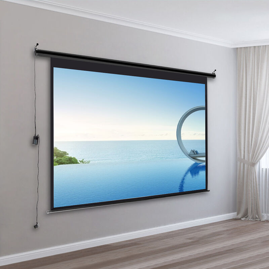 100 Inch hd Electric Pull Down Projector Screen - Livingandhome