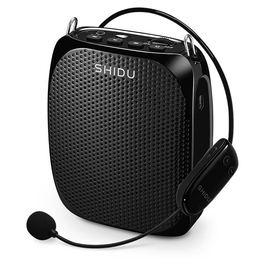 Rechargeable Ultra Lightweight Portable Speaker Voice Amplifier 1500mah Continuous 8-12 Hours with Microphone for Teachers, Coaches, Tour Guides,