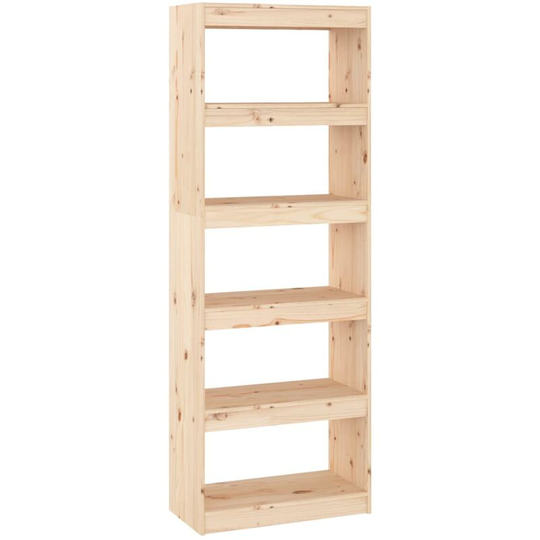 Book Cabinet/Room Divider 60x30x167.5 cm Solid Wood Pine Vidaxl Brown
