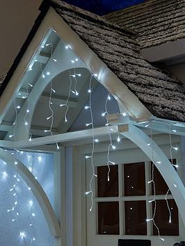 Festive Set Of 720 Multifunction Icicle Outdoor Christmas Lights