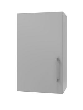 Manor Interiors Genoa Light Grey Wall Unit 300Mm (Left Hand Hinged)