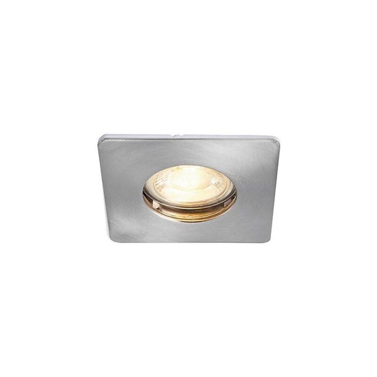 Saxby Speculo - led Fire Rated 1 Light Bathroom Recessed Downlight Brushed Chrome Plate, Glass IP65
