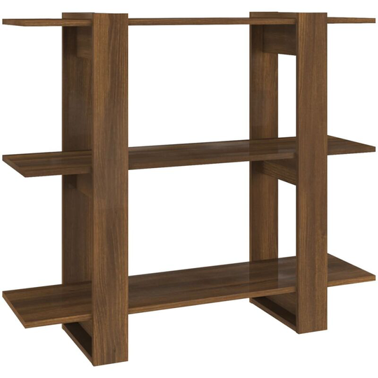 Book Cabinet/Room Divider Brown Oak 100x30x87 cm Vidaxl Brown