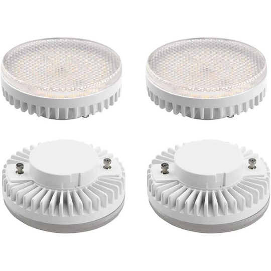5W Gx53 Super Bright LED Bulb 1000lm Cool White Lamp 6000K Equivalent to 100W Halogen Bulb for Under Cabinet and Counter Lighting, Shelves, etc