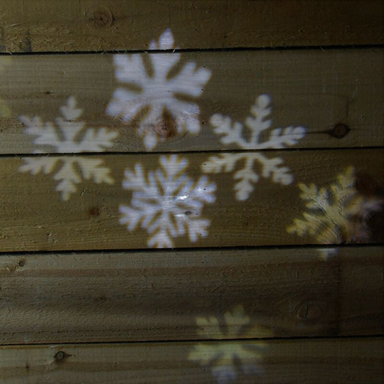 Cool White led Rotating Snowflake projector