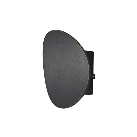 Flush Wall Lamp, 1 x 6W led, 3000K, 700lm, IP54, Anthracite - Luminosa Lighting