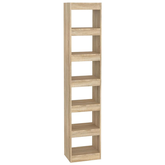 Book Cabinet/Room Divider Sonoma Oak 40x30x198 cm Vidaxl Beige