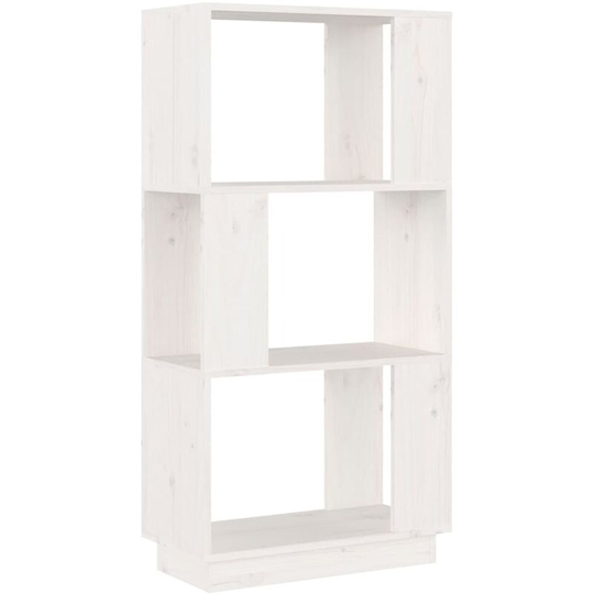 Book Cabinet/Room Divider White 51x25x101 cm Solid Wood Pine Vidaxl White