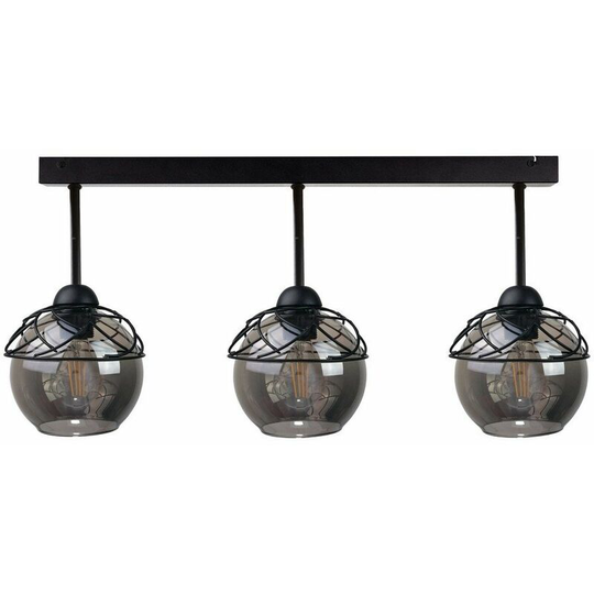 Keter Mera Semi Flush Light Black, 60cm, 3x E27