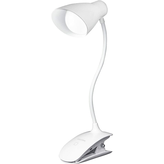 Aougo - Reading Light, Rechargeable Reading Light Lamp in 3 Brightness Modes, Touch Control, 5500-6000k Adjustable Neck Clip Reading Book Light,