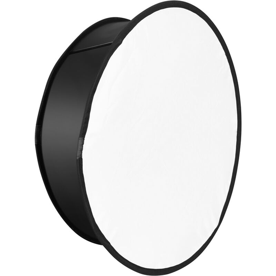 Yongnuo - YN45-1 45cm/18in Round Softbox Diffuser Collapsible with Carrying Bag for YN300/YN300 ii/ YN300 iii/ YN300 iv led Video Light - Black