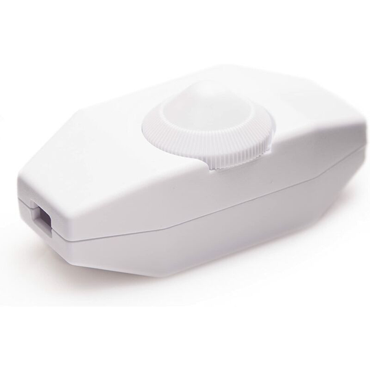 Aougo - Light dimmer, rotary switch with white 220-230V cable, push button for dimmable led