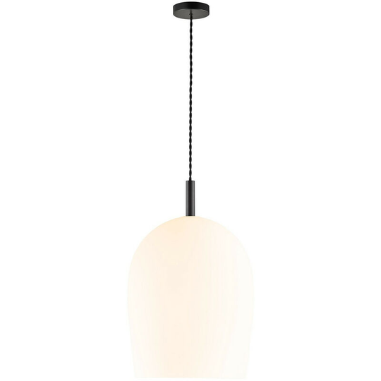 Nordlux Uma 30cm Dome Pendant Ceiling Light Opal White, E27
