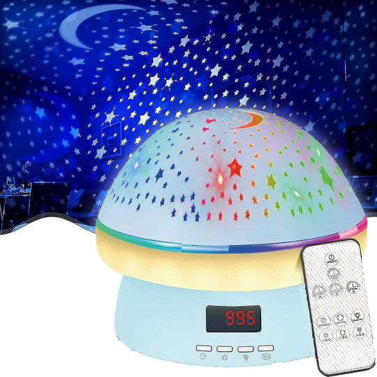 Timer Rotating Star Projector Night Light Kids Twinkle Lights Christmas Gift *stb