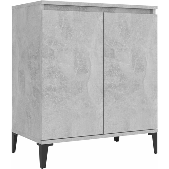 Sideboard Concrete Grey 60x35x70 cm Engineered Wood vidaXL - Grey