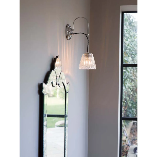 Elstead Lighting Demelza 1 Light Wall Light Brushed Brass