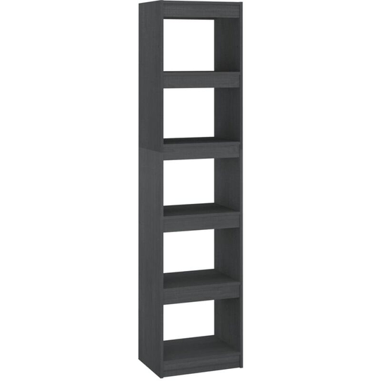 Vidaxl - Book Cabinet/Room Divider Grey 40x30x167.5 cm Solid Pinewood Grey