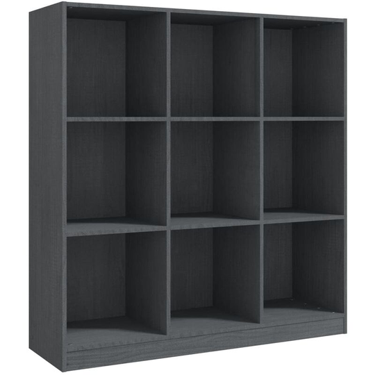 Vidaxl - Book Cabinet/Room Divider Grey 104x33.5x110 cm Solid Pinewood Grey
