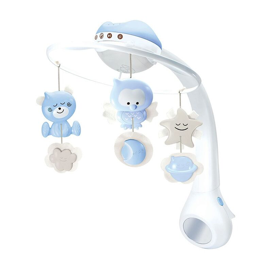 Thsinde - Projector musical mobile - Convertible mobile, table and bed lamp and projector - blue