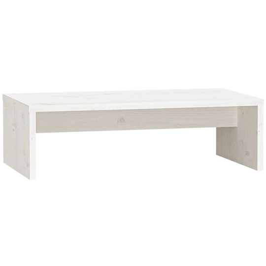 Monitor Stand White 50x27x15 cm Solid Wood Pine Vidaxl White