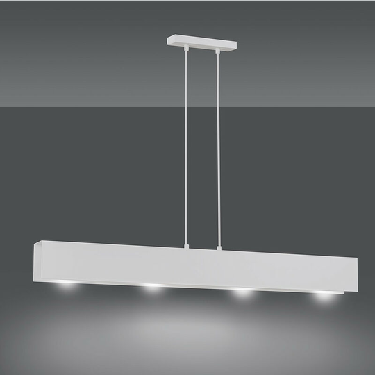 Emibig Lighting - Emibig Gentor White Bar Pendant Ceiling Light 4x E27