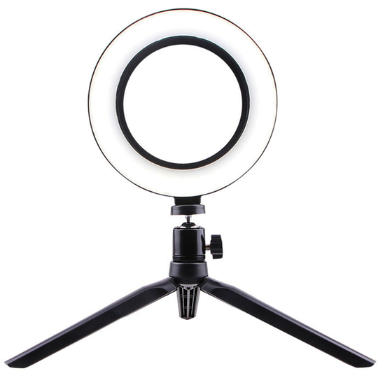 Asupermall - 160MM led Ring Light Fill Light Photography led Selfie Light Dimmable Camera Phone Lamp with Table Tripods usb Powered for Live