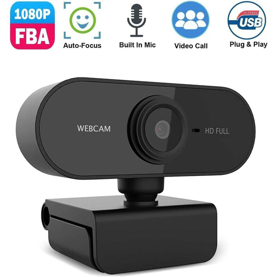 Completed by Amazon] Full hd 1080p webcam with microphone, wide-angle streaming webcams usb web camera for video calls, video recording, conferences,
