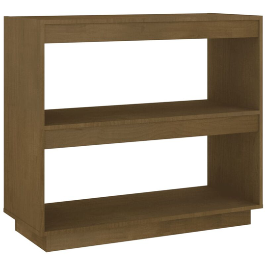 Book Cabinet Honey Brown 80x35x71 cm Solid Pinewood Vidaxl Brown