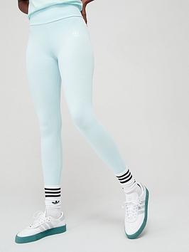 adidas Originals Leggings - Light Blue, Light Blue, Size 12, Women