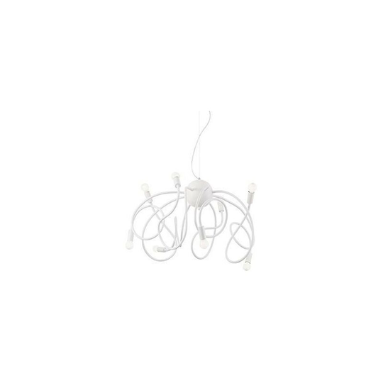 Ideal Lux Lighting - Ideal Lux Multiflex - 8 Light Ceiling Pendant White, E14
